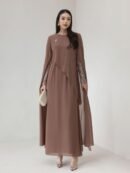 Puan Indonesian Style Dress - Ash Brown