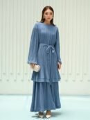 Sheeva Dress - Cobalt Grey