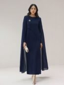 Puan Indonesian Style Dress - Dark Navy
