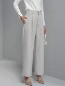 Office Highwaist Pants - Light Grey