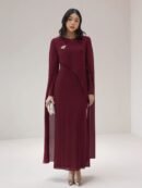 Puan Indonesian Style Dress - Maroon