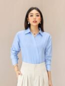 Maurice Top - Office Powder Blue