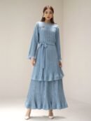 Sheeva Dress - Smoke Baby Blue