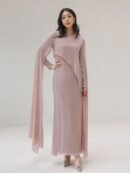 Puan Indonesian Style Dress - Smoke Blush