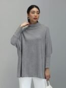 Robin Premium Batwing Knit - Smoke Grey
