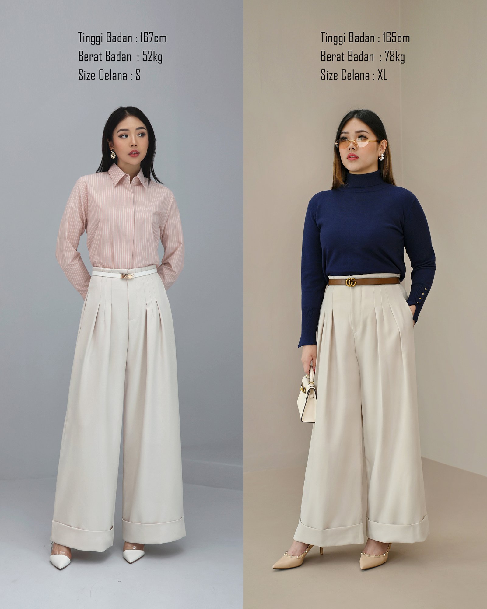 Office Wide Pants - Gambar 3
