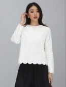 Louis Full Embroidery Fabric N Comfort - White