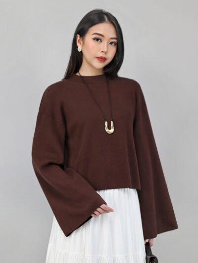 Philip Premium Knit A Line - Dark Coffee