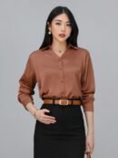 Must Have Everyday Basic Semi Satin/Short Style - Brown Terracotta