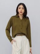 Must Have Everyday Basic Semi Satin/Short Style - Dark Olive
