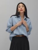 Office Shirt Premium Semi Wool - French Grey