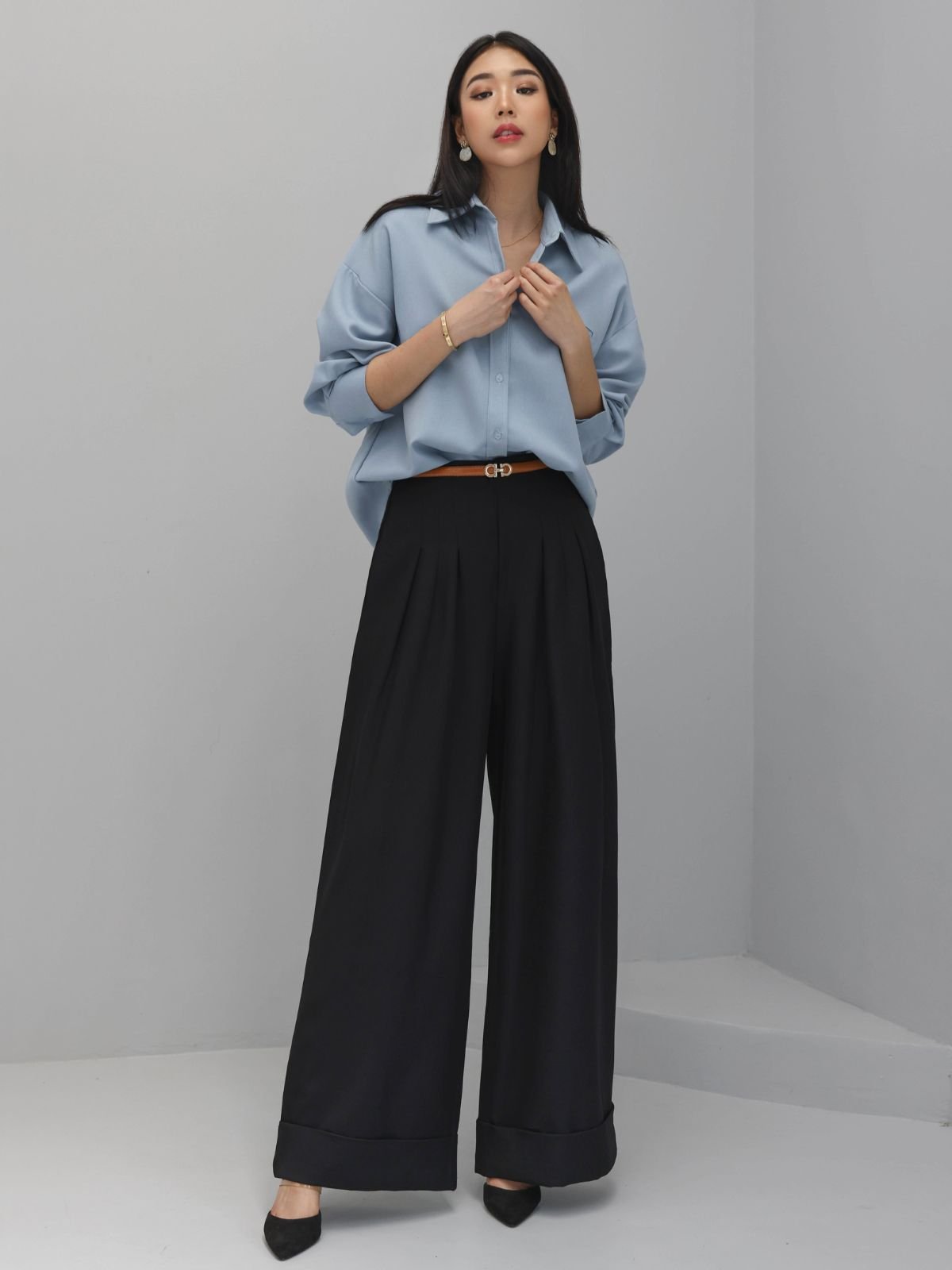 Office Shirt Premium Semi Wool - Gambar 8