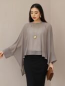 Isyana Outer Batwing - Grey Taupe