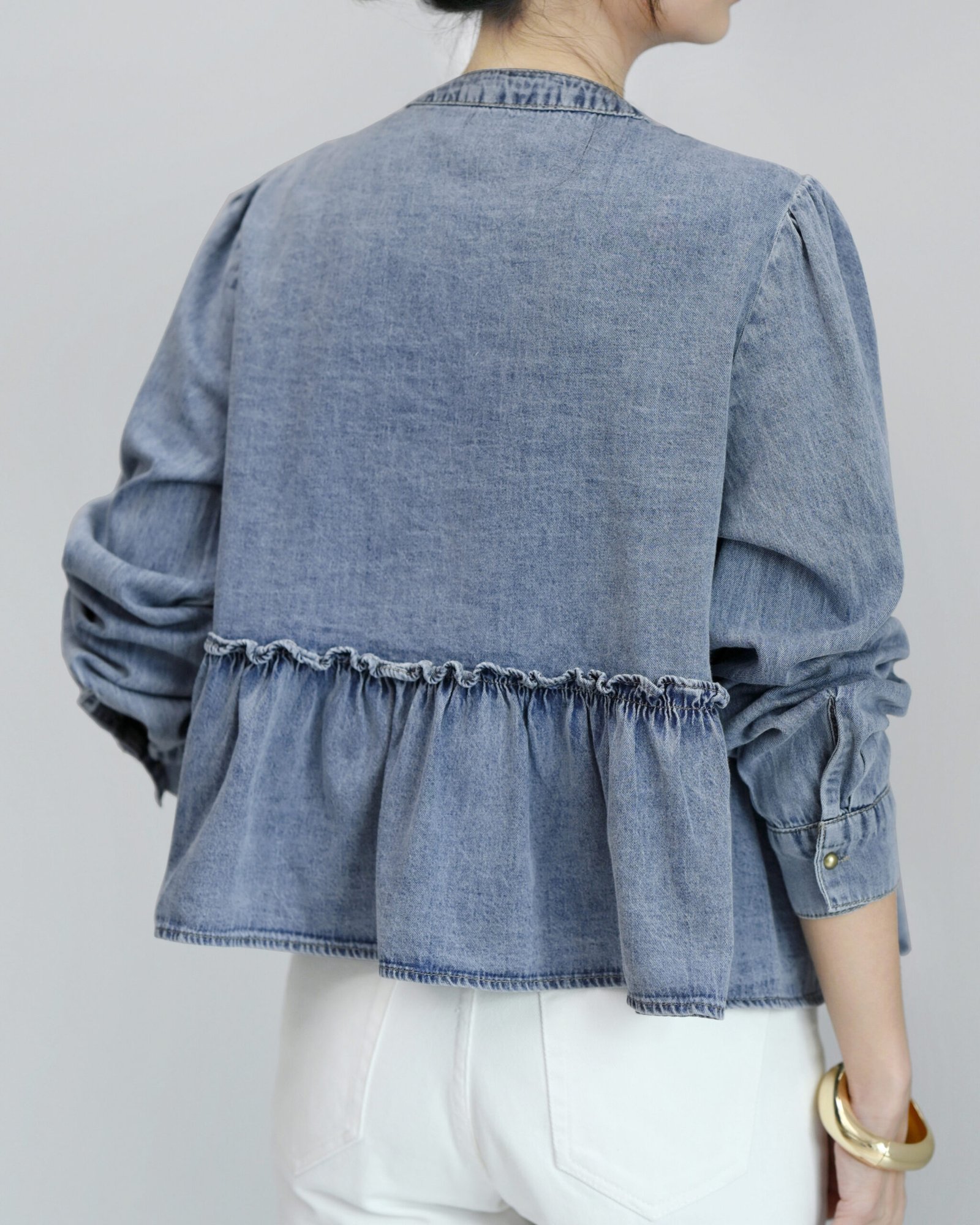 Jin-Woo Jeans Top - Gambar 4