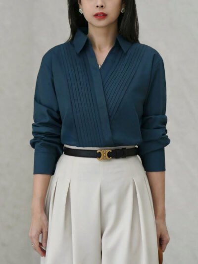 Maurice Top - Navy Cobalt