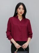 Must Have Everyday Basic Semi Satin/Short Style - Maroon