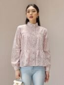 Melody Laser Embroidery (Long and Short) - Smoke Blush Short