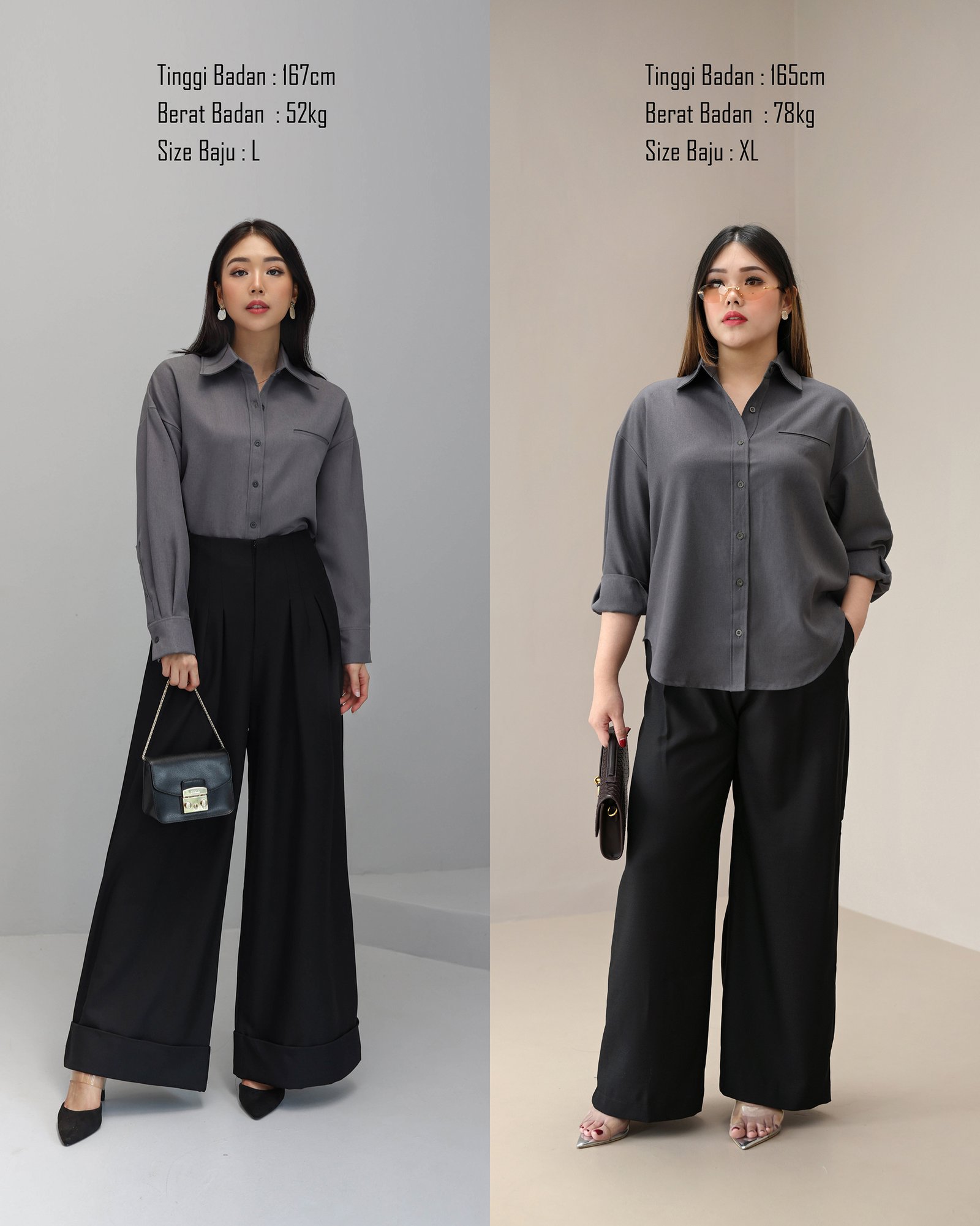 Office Shirt Premium Semi Wool - Gambar 3