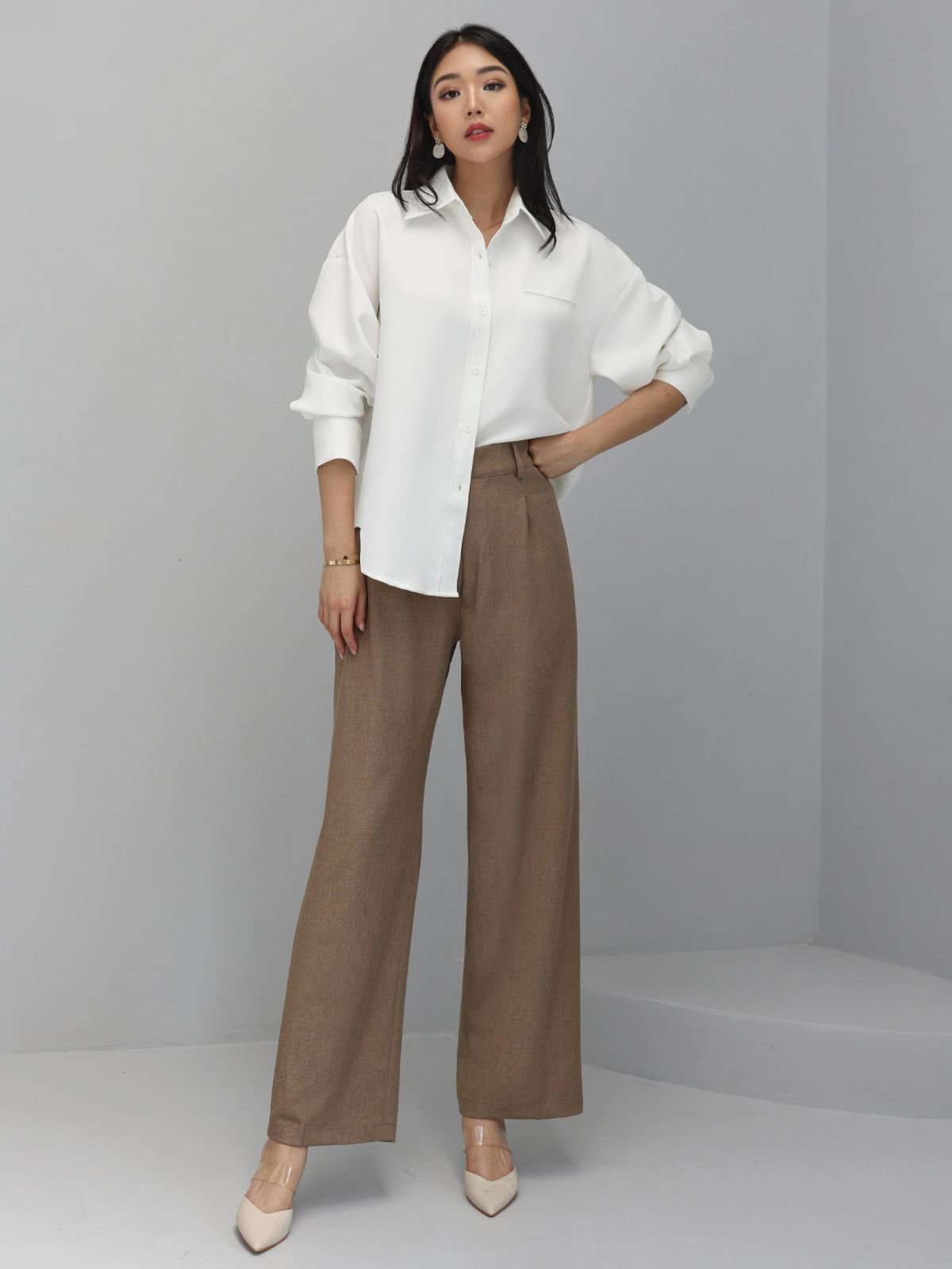 Office Shirt Premium Semi Wool - Gambar 9