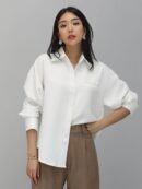 Office Shirt Premium Semi Wool - White