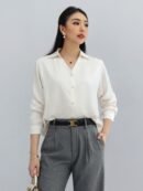 Must Have Everyday Basic Semi Satin/Short Style - White Ivory