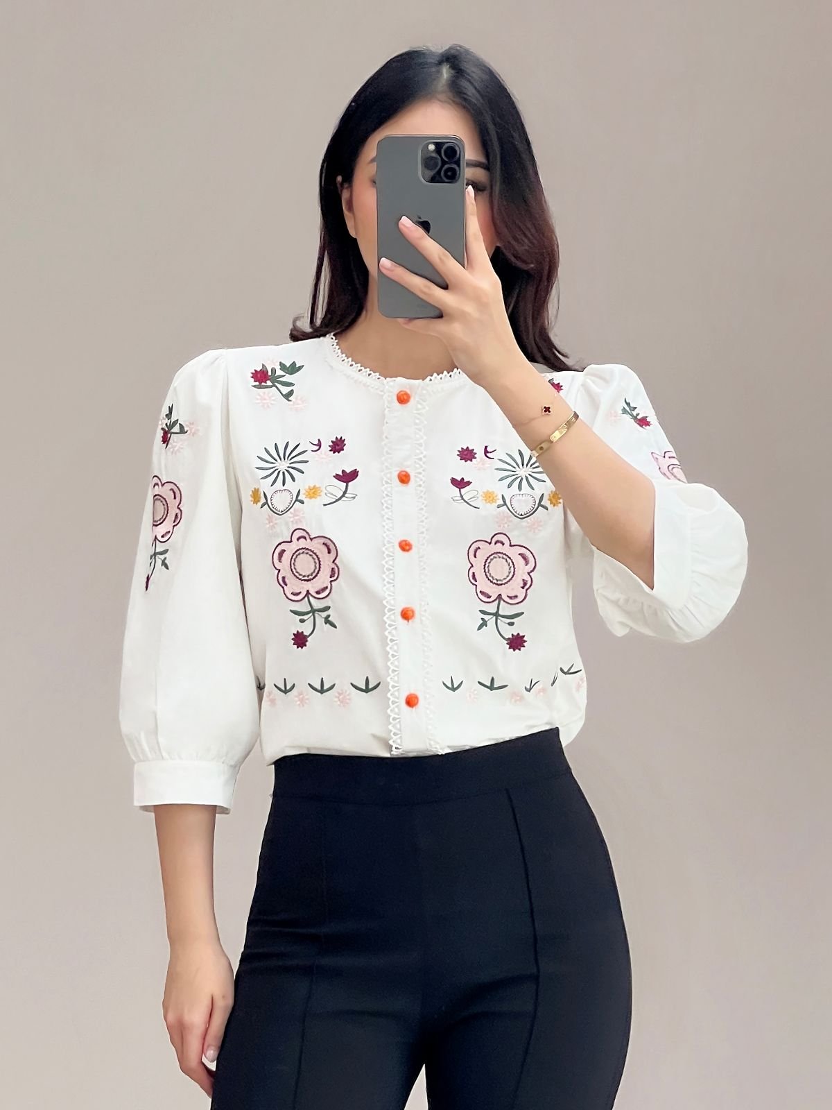 Stella Embroidery Top