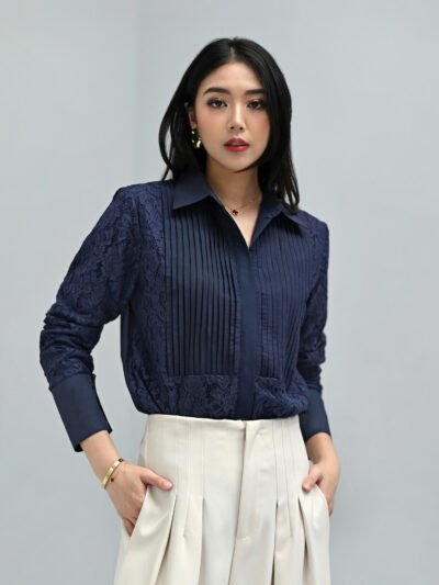 Kemeja Paradise Top Premium Quality - Var.2 Navy