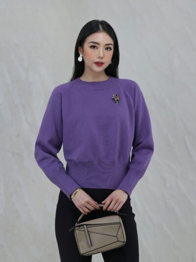 Peter Premium Short Style Knit - Cosmopolitan Purple