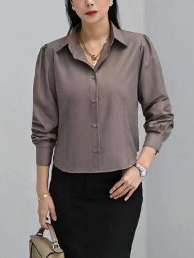 Manhattan Short Styled Shirt - Night Taupe