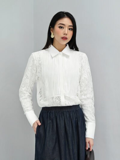 Kemeja Paradise Top Premium Quality - Var.2 White