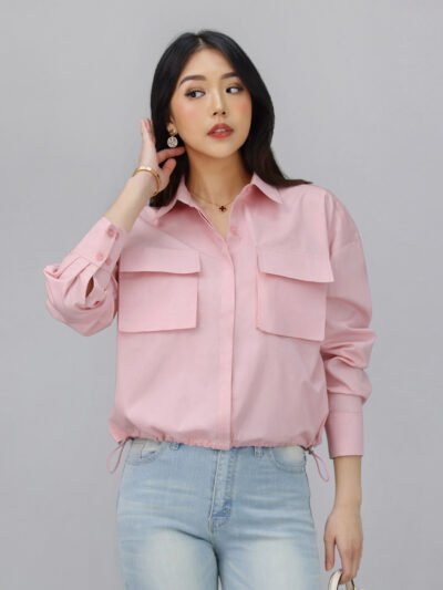 Capri Corliss Unique Shirt - Smoke Blush