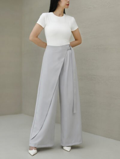 Rhode Wide Pants - Light Grey