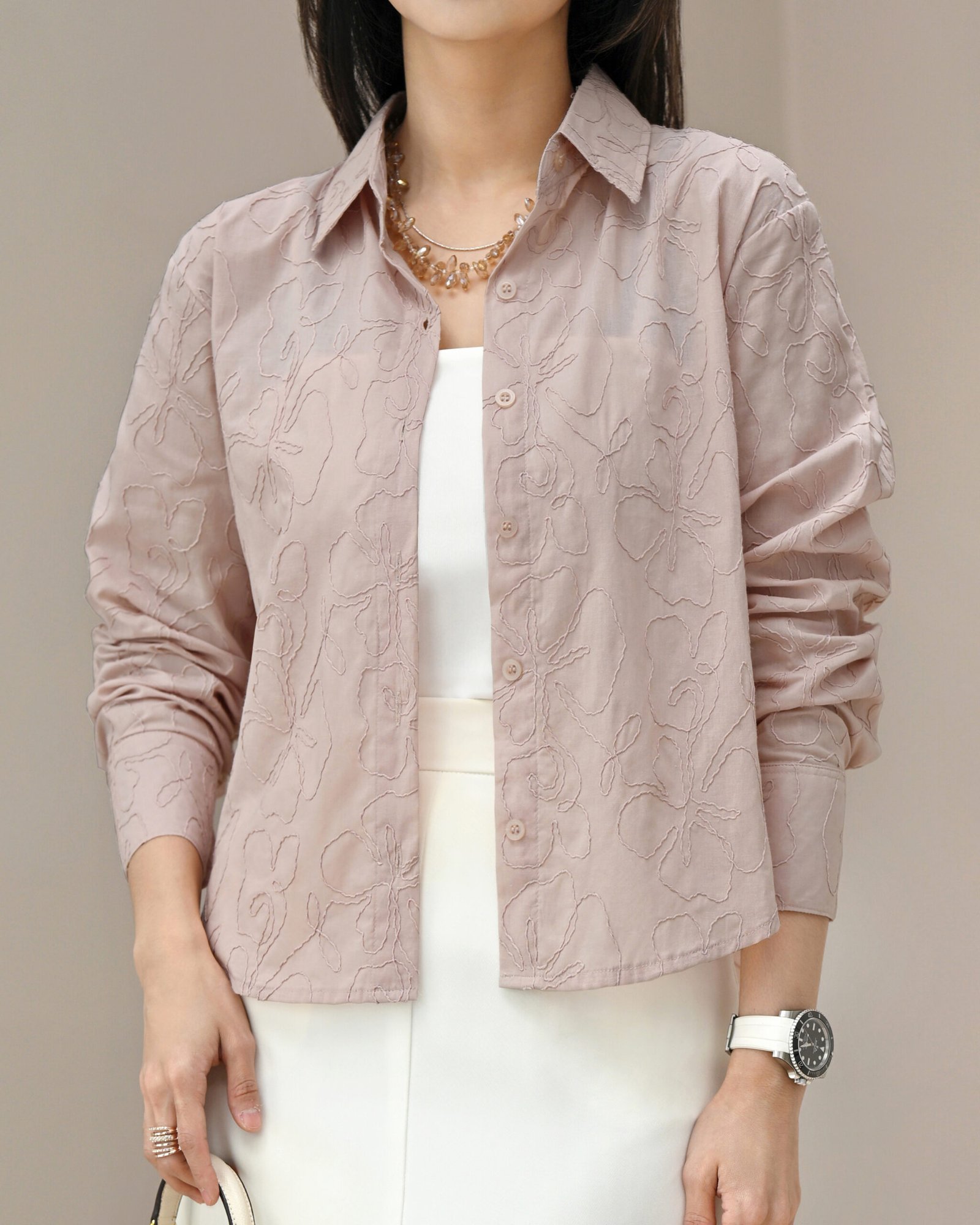 Ingrid Full Embroidery Fabric Soft & Comfortable