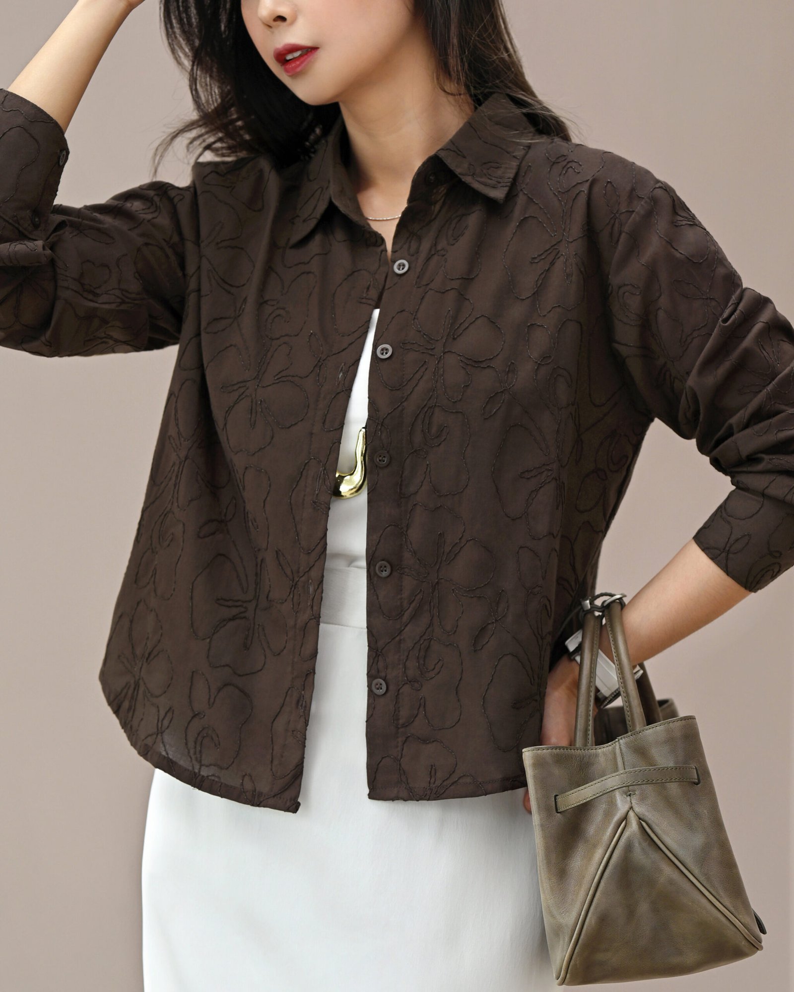 Ingrid Full Embroidery Fabric Soft & Comfortable - Gambar 6