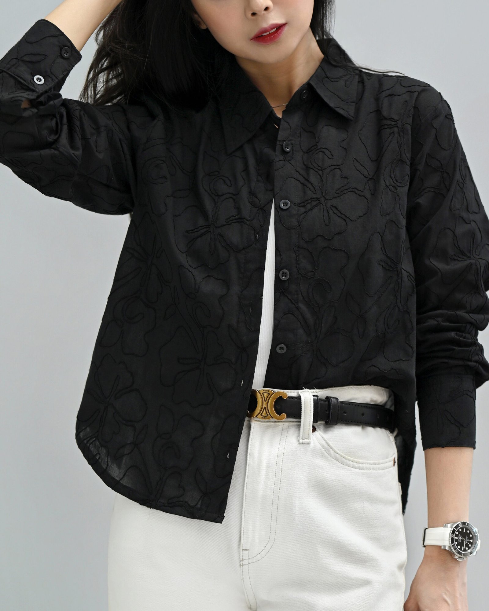 Ingrid Full Embroidery Fabric Soft & Comfortable - Gambar 3