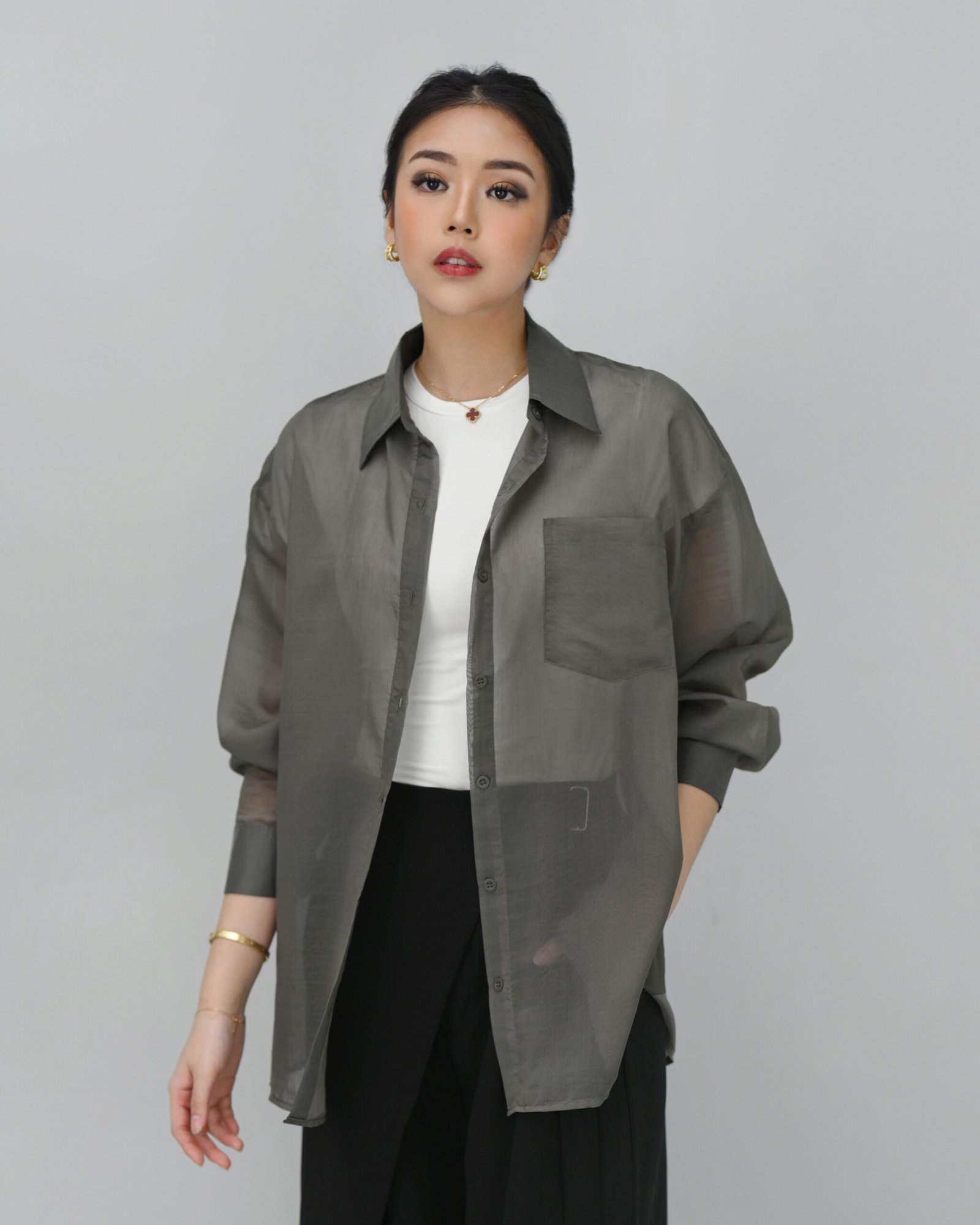 Francesca Glass Stylish Shirt - Gambar 5
