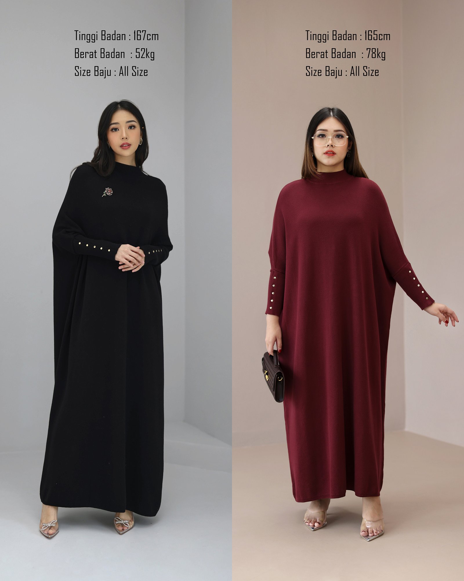 Auguste Premium Batwing Dress - Gambar 3
