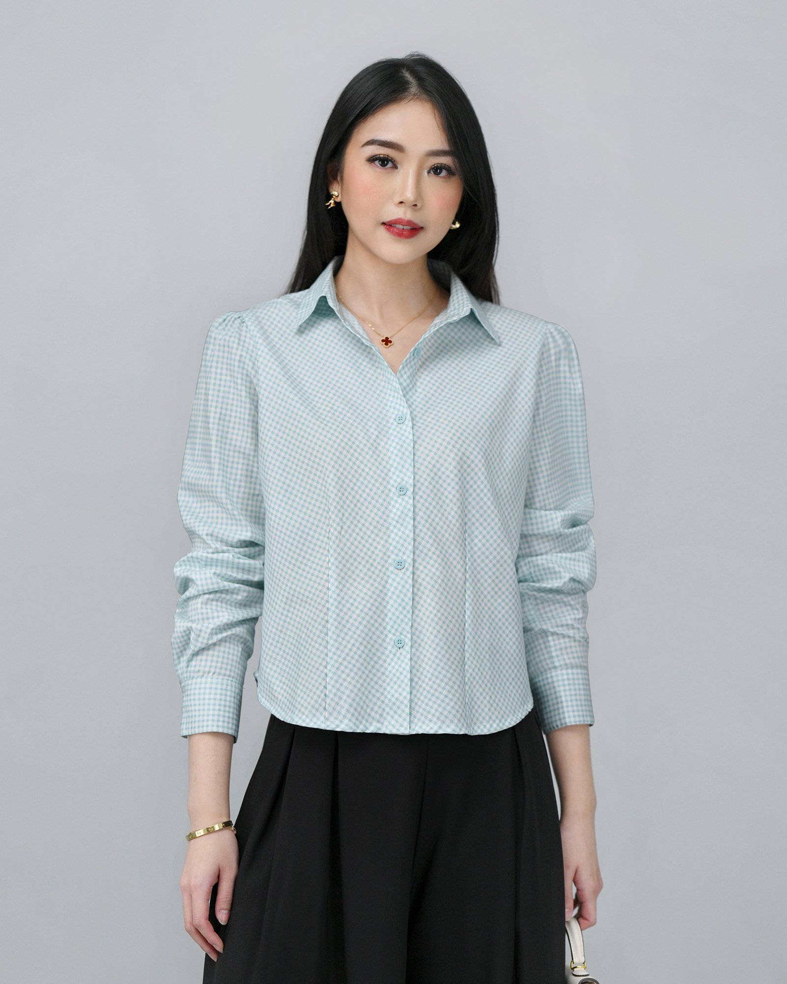 Manhattan in Check (Kotak) Comfort Fabric • Corliss - Gambar 6