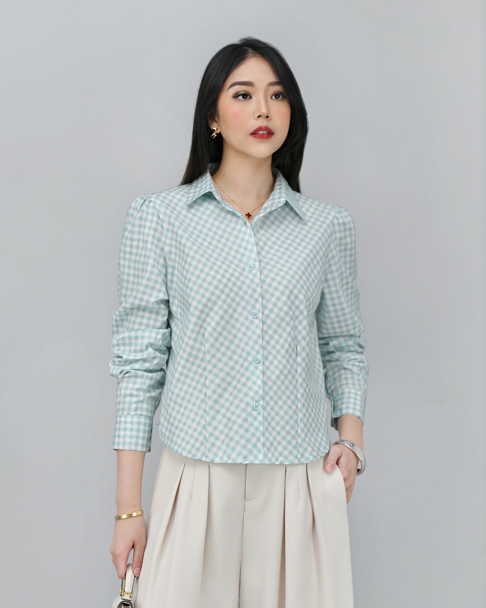 Manhattan in Check (Kotak) Comfort Fabric • Corliss - Gambar 13