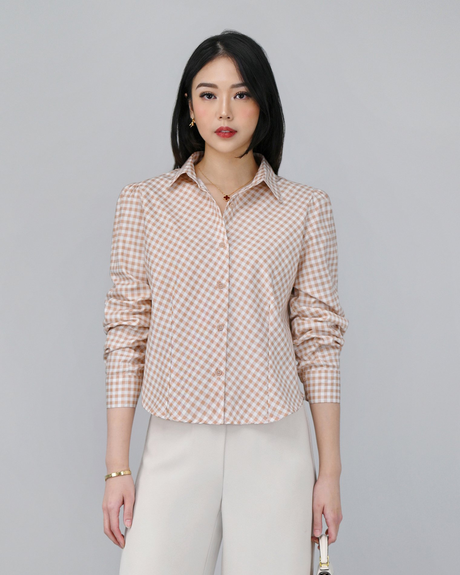 Manhattan in Check (Kotak) Comfort Fabric • Corliss - Gambar 4