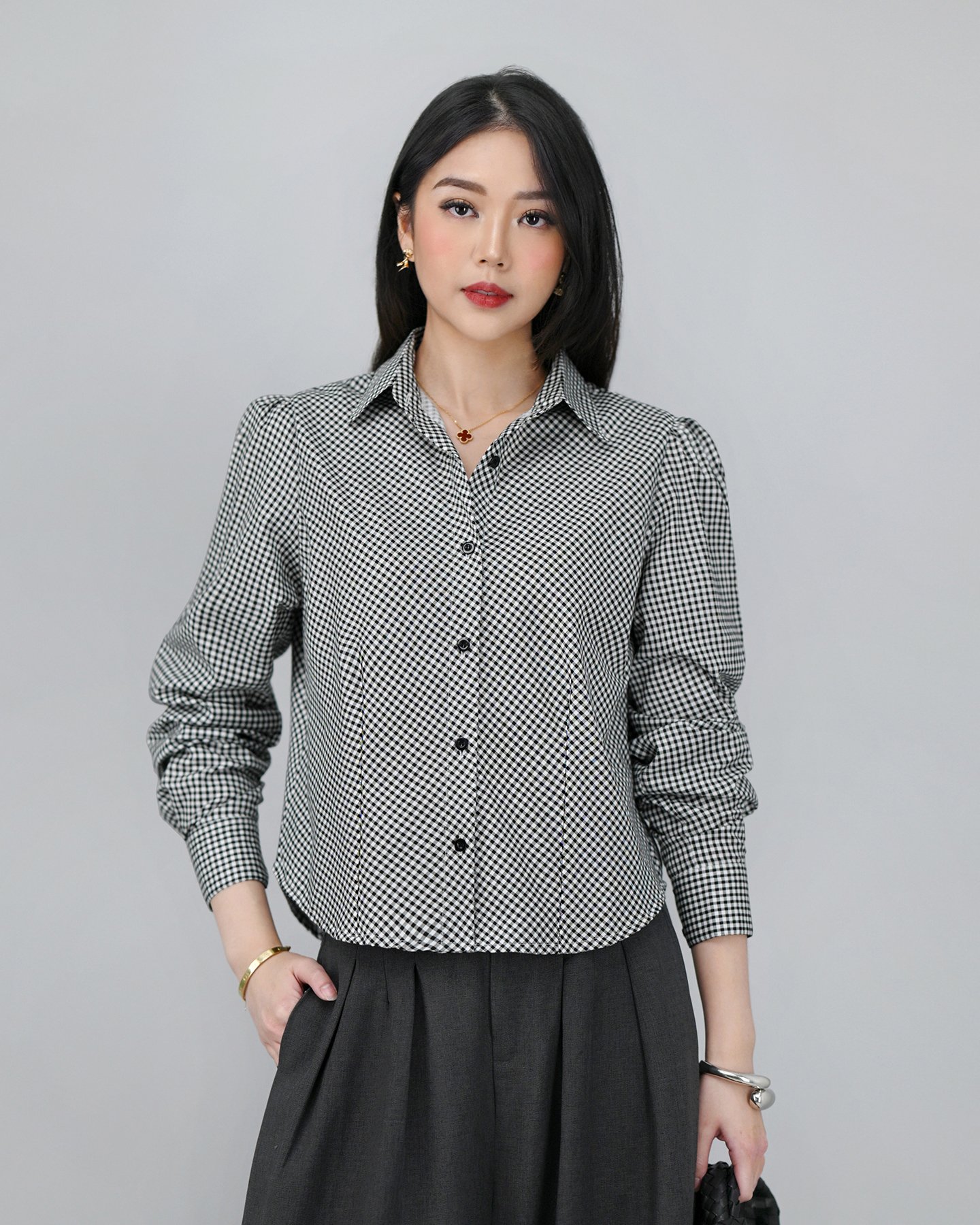 Manhattan in Check (Kotak) Comfort Fabric • Corliss - Gambar 9