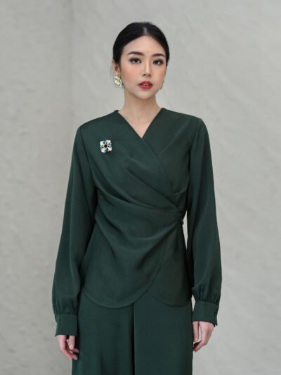 Vergara Set N Top Premium Semi Satin - Elegant Emerald/Top