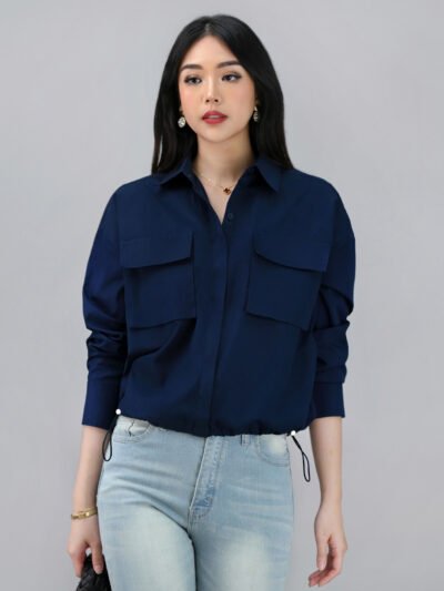 Capri Corliss Unique Shirt - Navy