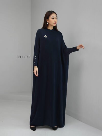 Auguste Premium Batwing Dress - Super Dark Navy