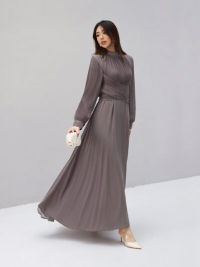 Velvia Dress - Ash Midnight Plum