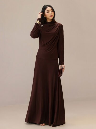 Caitlyn Set (Atasan & Rok) Viscose Kaos Comfort - Esspreso