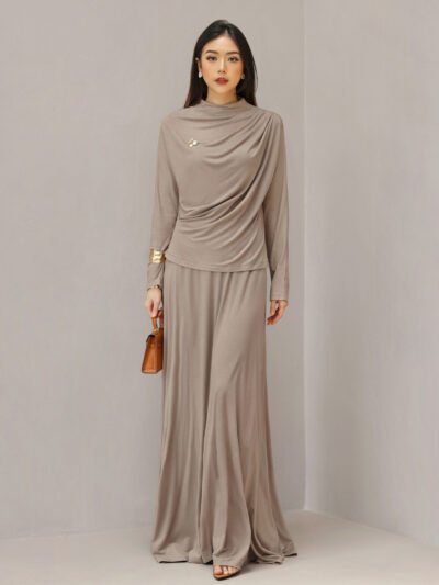 Caitlyn Set (Atasan & Rok) Viscose Kaos Comfort