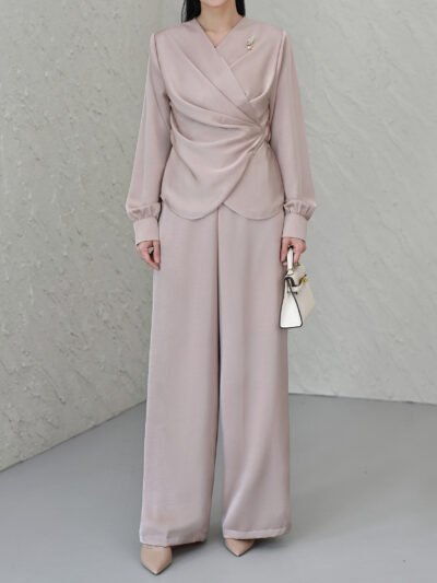 Vergara Set N Top Premium Semi Satin - Soft Satin Blush/Set