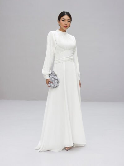 Velvia Dress - White