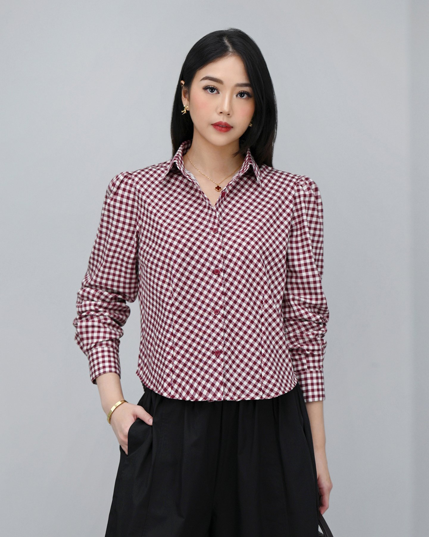 Manhattan in Check (Kotak) Comfort Fabric • Corliss - Gambar 7